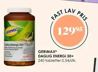 Matas Gerimax ® daglig energi 50+ tilbud