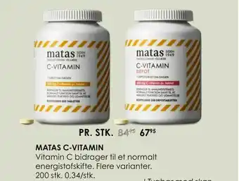 Matas Matas c-vitamin tilbud