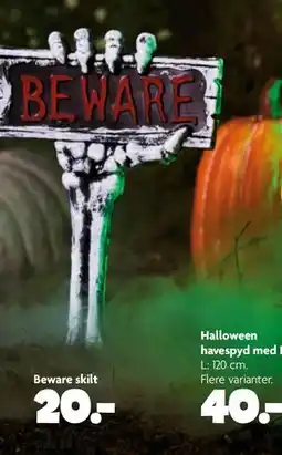 Fætter BR Beware skilt tilbud