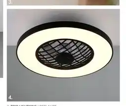 Daells Bolighus TRIO LIGHTNING LOFTLAMPE VENTILATION OG BLUETOOTH HØJTALER tilbud