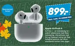 Bilka Apple AirPods 4 tilbud
