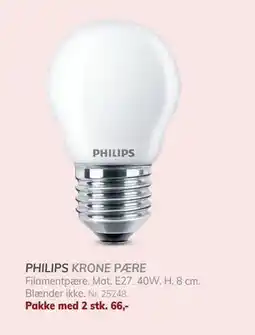 Daells Bolighus PHILIPS KRONE PÆRE tilbud