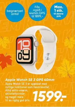 Bilka Apple Watch SE 3 GPS 40mm tilbud