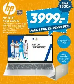 Bilka HP 15,6” FULL HD PC tilbud