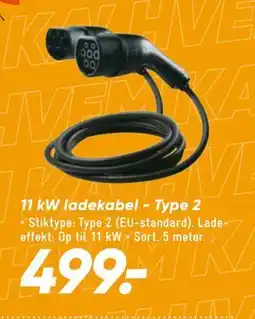 Bilka 11 kW ladekabel - Type 2 tilbud