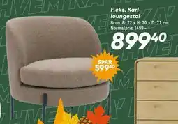 Bilka Karl loungestol tilbud
