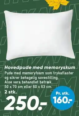 Bilka Hovedpude med memoryskum tilbud