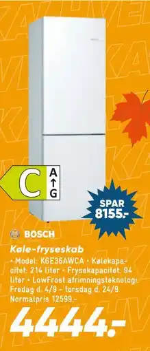 Bilka Køle-fryseskab tilbud