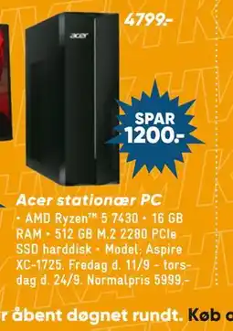 Bilka Acer stationær PC tilbud