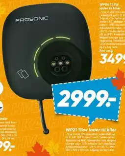 Bilka WP21 11kw lader til biler tilbud