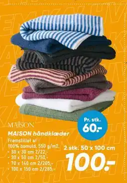 Bilka MAISON håndklæder tilbud