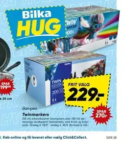 Bilka Twinmarkers tilbud
