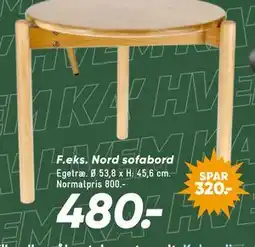 Bilka Nord sofabord tilbud