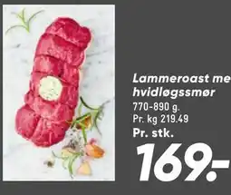 Bilka Lammeroast med hvidløgssmør tilbud