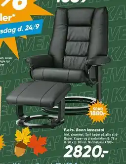 Bilka Bonn lænestol tilbud