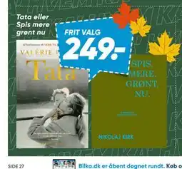 Bilka Tata eller Spis mere grønt nu tilbud