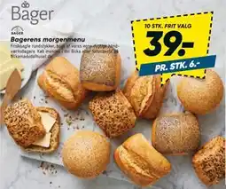 Bilka Bagerens morgenmenu tilbud