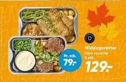 Bilka Middagsretter tilbud