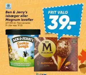Ben & Jerry’s isbæger eller Magnum isvafler