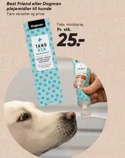 Bilka Best Friend eller Dogman plejemidler til hunde tilbud
