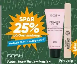 Bilka SPAR 25% på Gosh makeup tilbud