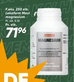 Bilka 250 stk. Lekaform Maxi magnesium tilbud