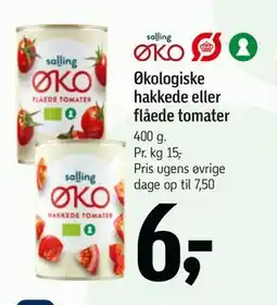 Føtex Økologiske hakkede eller flåede tomater tilbud