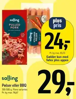 Føtex Pølser eller BBQ tilbud