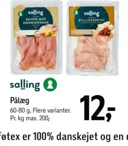 Føtex Pålæg tilbud