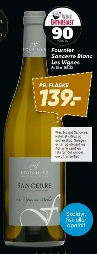 Bilka Fournier Sancerre Blanc Les Vignes tilbud