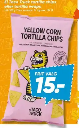 Bilka El Taco Truck tortilla chips eller tortilla wraps tilbud