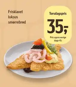 Føtex Frisklavet luksus smørrebrød tilbud