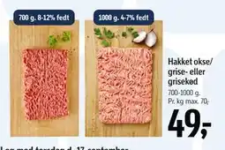 Føtex Hakket okse/ grise- eller grisekød tilbud