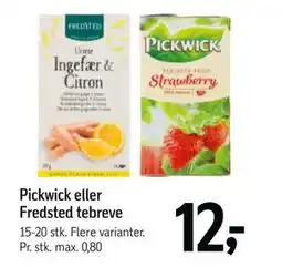 Føtex Pickwick eller Fredsted tebreve tilbud