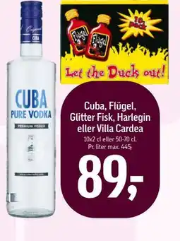 Føtex Cuba, Flügel, Glitter Fisk, Harlegin eller Villa Cardea tilbud