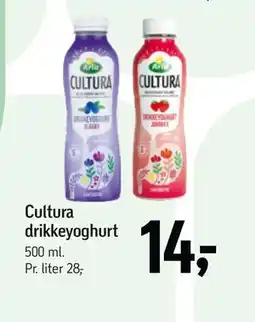 Føtex Cultura drikkeyoghurt tilbud
