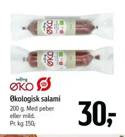 Føtex Økologisk salami tilbud