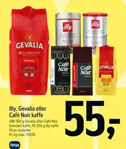 Føtex Illy, Gevalia eller Café Noir kaffe tilbud