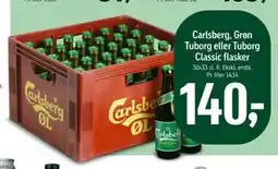 Føtex Carlsberg, Grøn Tuborg eller Tuborg Classic flasker tilbud