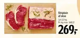 Føtex Striploin af okse tilbud