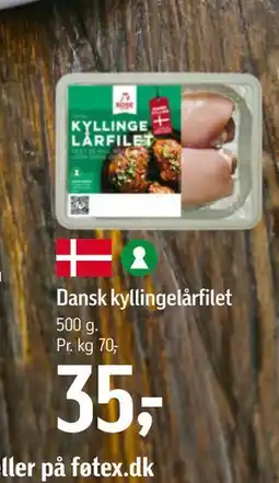 Føtex Dansk kyllingelårfilet tilbud