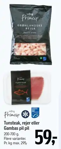 Føtex Tunsteak, rejer eller Gambas pil pil tilbud
