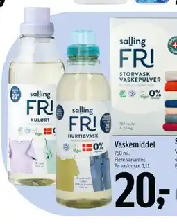 Føtex Vaskemiddel tilbud