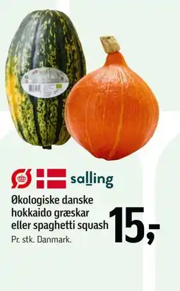 Føtex Økologiske danske hokkaido græskar eller spaghetti squash tilbud
