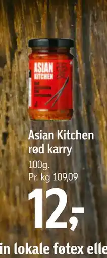 Føtex Asian Kitchen rød karry tilbud