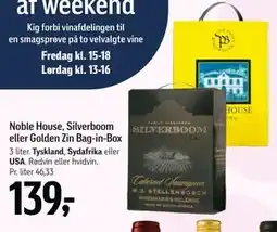 Føtex Noble House, Silverboom eller Golden Zin Bag-in-Box tilbud