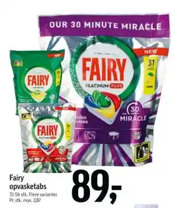 Føtex Fairy opvasketabs tilbud
