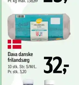 Føtex Dava danske frilandsæg tilbud