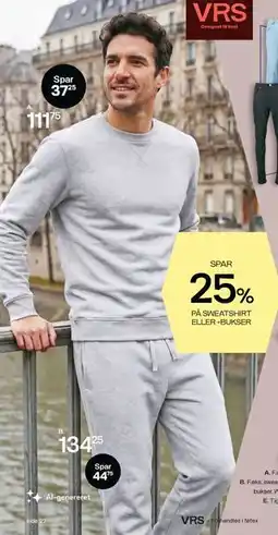 Føtex SPAR 25% PÅ SWEATSHIRT ELLER -BUKSER tilbud
