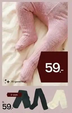 Føtex 1-pak eller 2-pak strømpebukser til baby eller børn tilbud